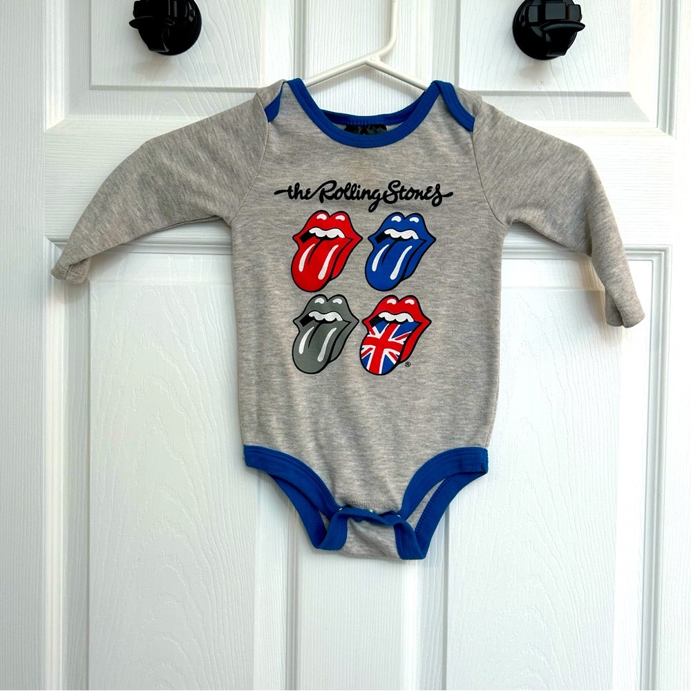 Rolling Stones Long Sleeve Onesie